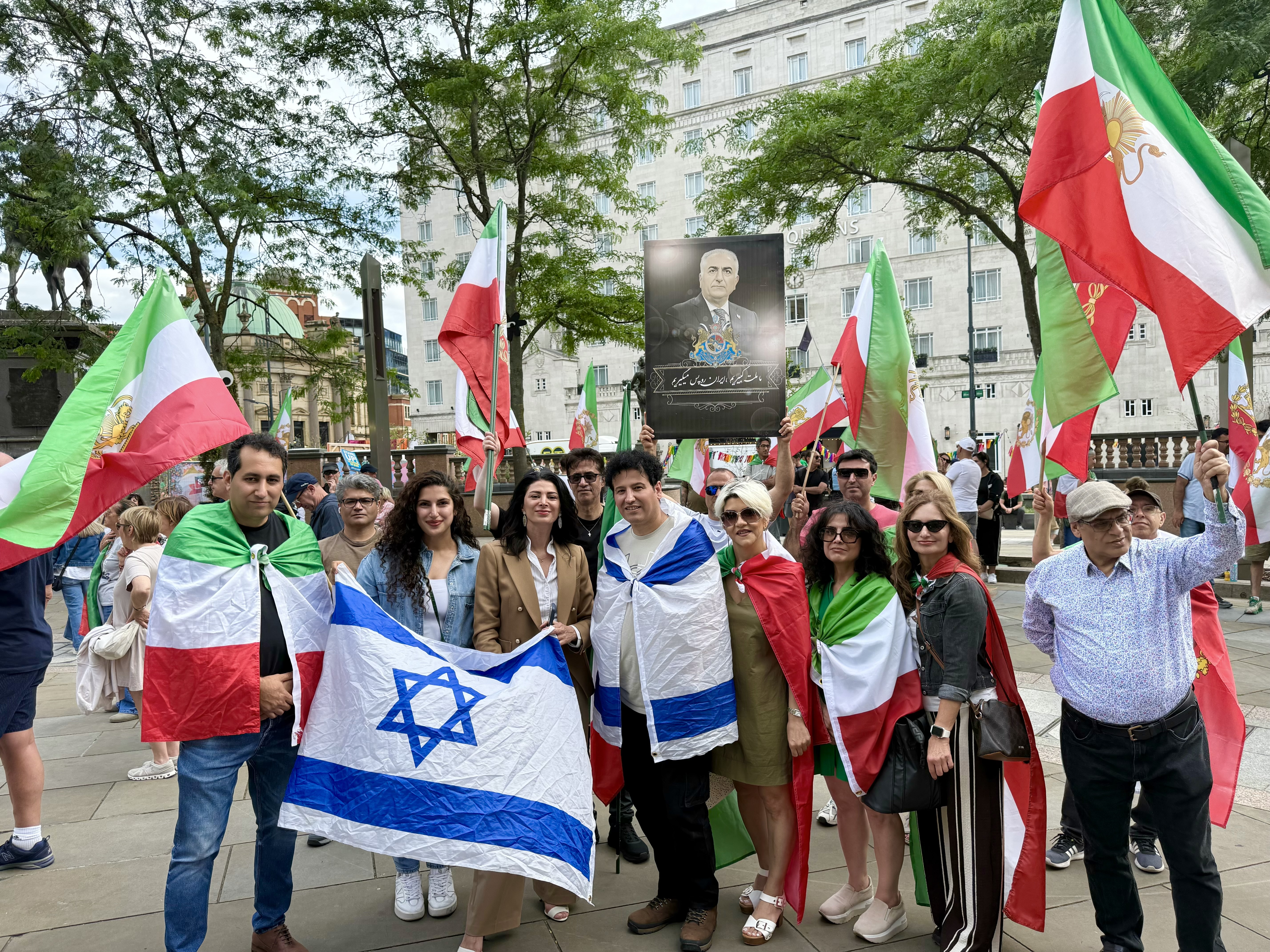 June 28, 2026 – Leeds Sheffield Iranian Patriots gathered in solidarity with the Israeli and Jewish community in Leeds.